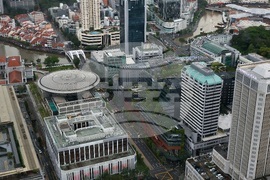 Сингапур - изглед отвисоко