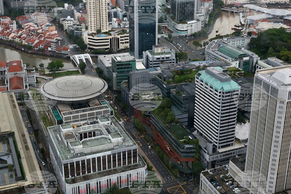 Сингапур - изглед отвисоко