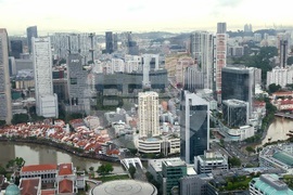 Сингапур - изглед отвисоко