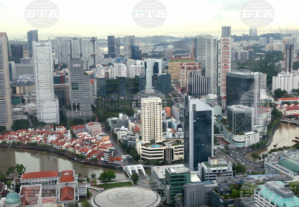 Сингапур - изглед отвисоко