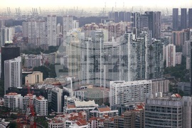 Сингапур - изглед отвисоко