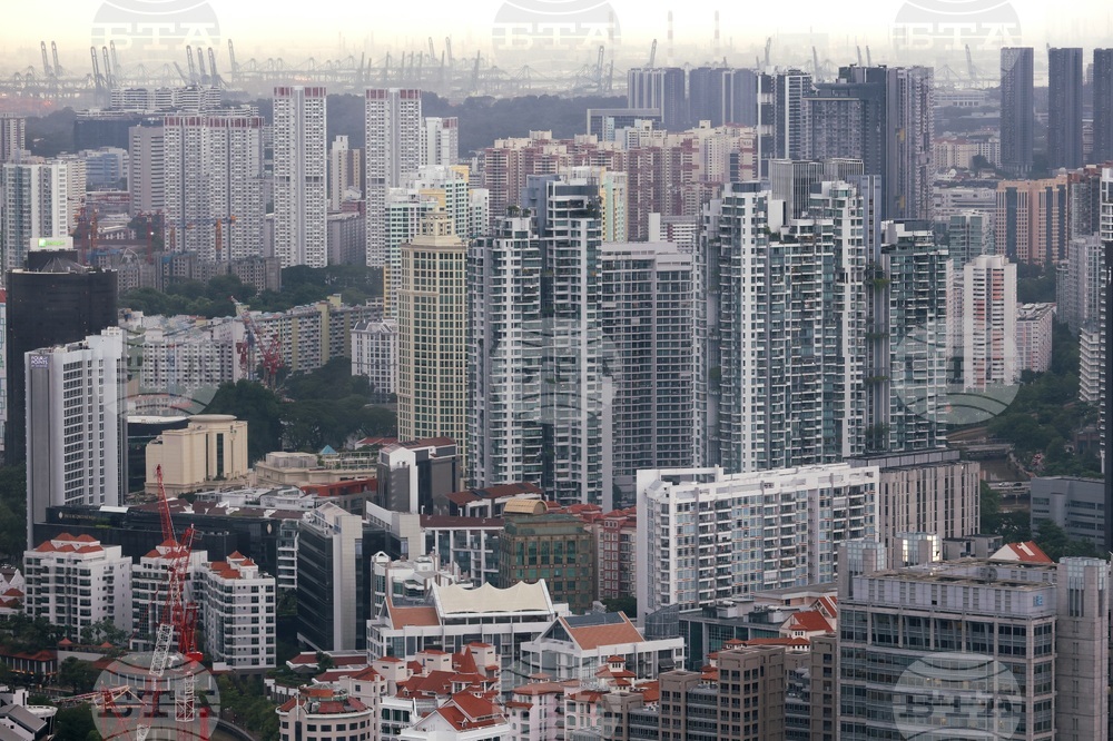 Сингапур - изглед отвисоко