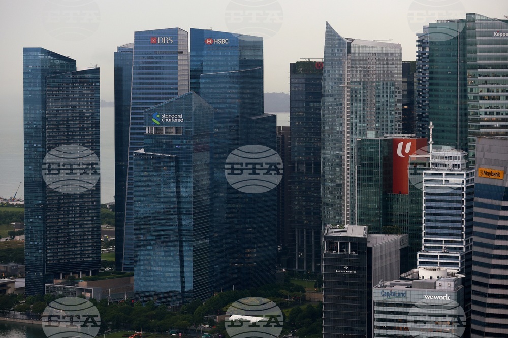 Сингапур - изглед отвисоко