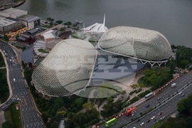 Сингапур - изглед отвисоко