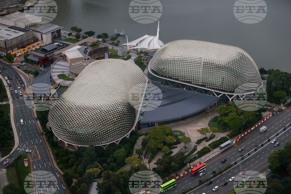 Сингапур - изглед отвисоко