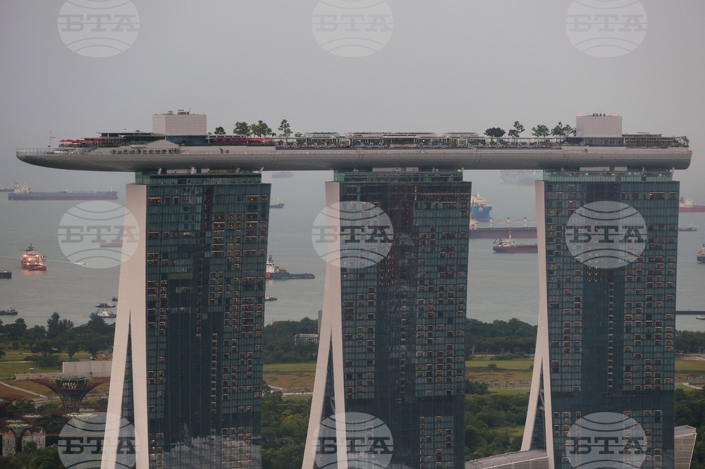 Сингапур - изглед отвисоко