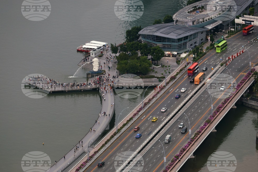 Сингапур - изглед отвисоко