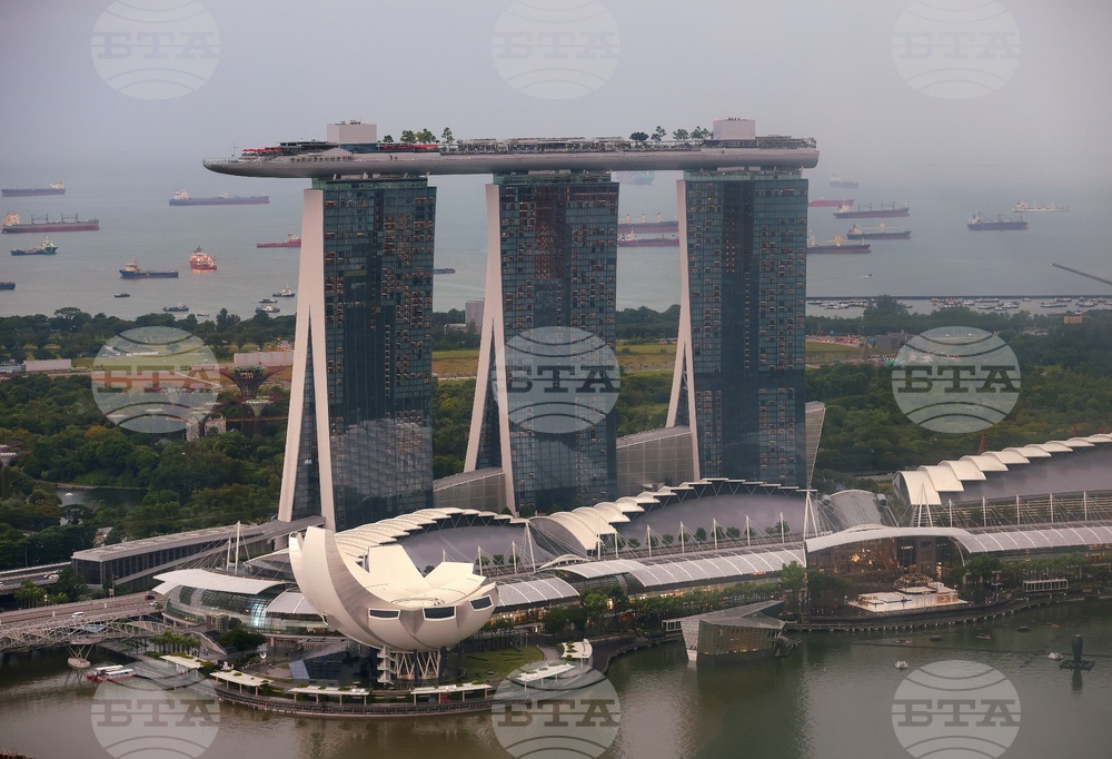 Сингапур - изглед отвисоко