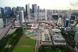 Сингапур - изглед отвисоко