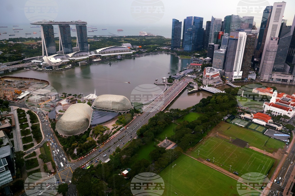 Сингапур - изглед отвисоко