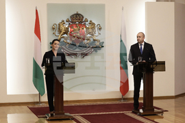 Румен Радев - Каталин Новак - пресконференция