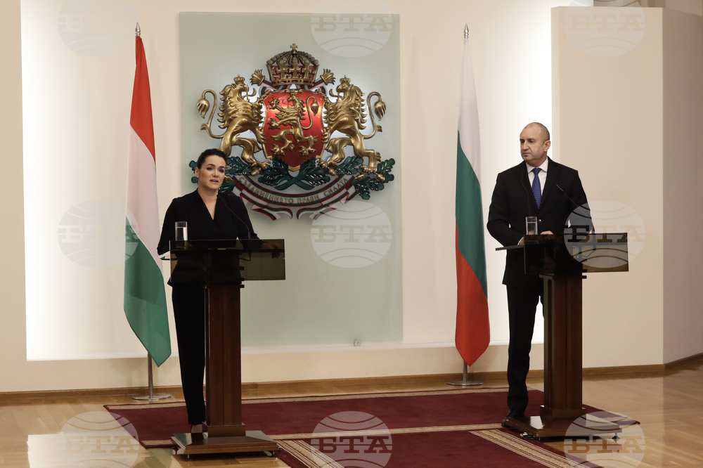 Румен Радев - Каталин Новак - пресконференция