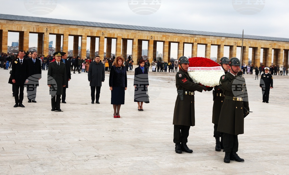Vice President Iliana Iotova Lays Wreath at Atatürk Mausoleum