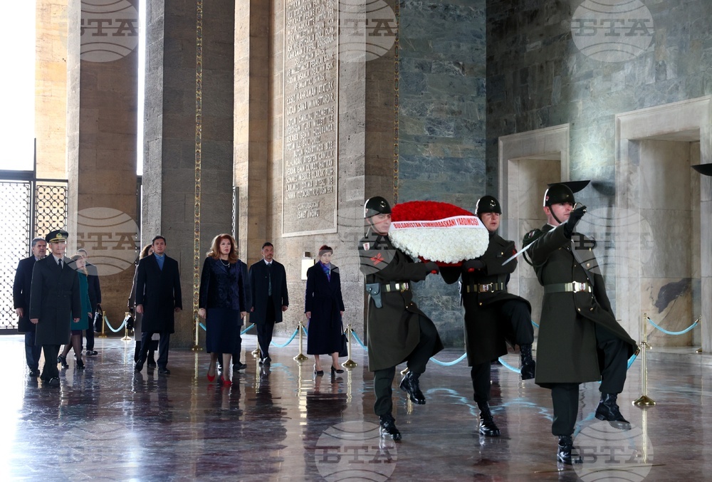 Vice President Iliana Iotova Lays Wreath at Atatürk Mausoleum