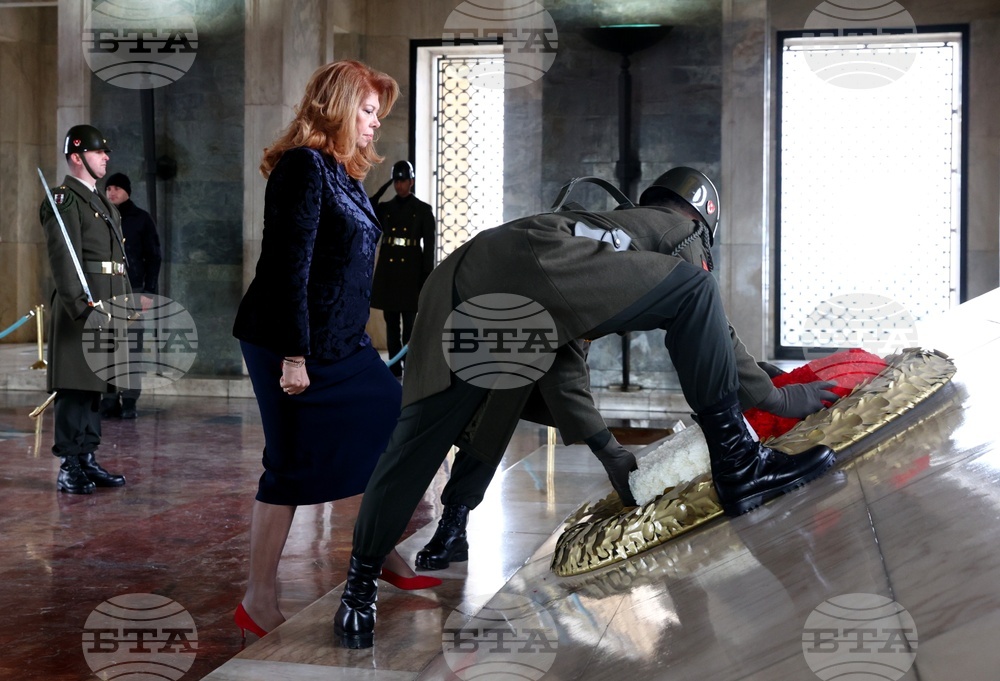 Vice President Iliana Iotova Lays Wreath at Atatürk Mausoleum