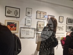 Откриване на Четвъртото национално „Биенале на илюстрацията“. Снимка: Ваня Сухарова/БТА