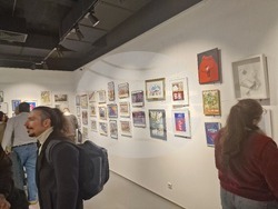 Откриване на Четвъртото национално „Биенале на илюстрацията“. Снимка: Ваня Сухарова/БТА