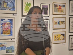 Откриване на Четвъртото национално „Биенале на илюстрацията“. На снимката: Милена Радева. Снимка: Ваня Сухарова/БТА