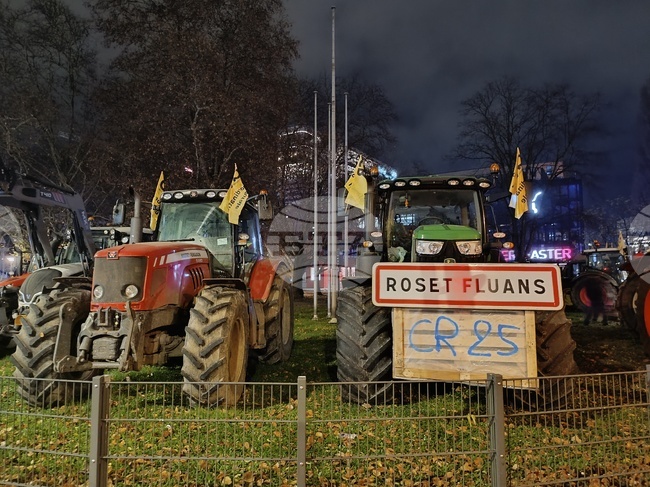 Франция - Страсбург - фермери - протест - споразумение - ЕС и Меркосур