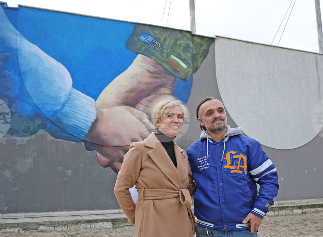 Варна - стрийт-арт проект - 20 години от членството на България в НАТО