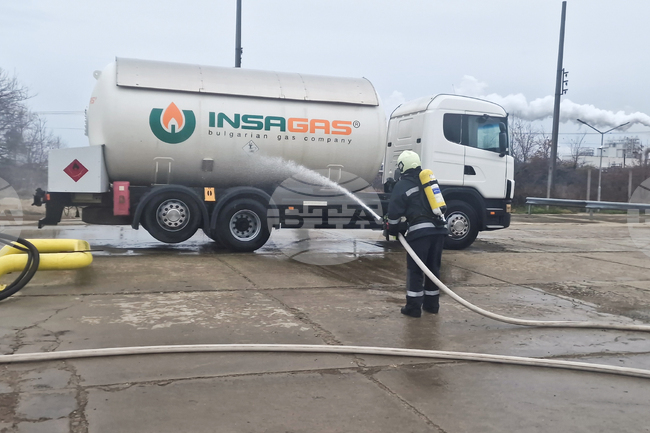 Разград - пожаро-тактическо учение