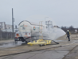 Разград - пожаро-тактическо учение