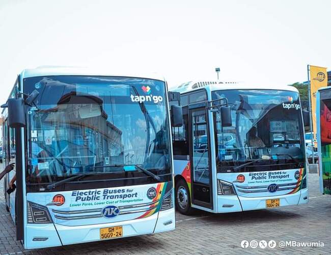 ГНА: Гана пуска в експлоатация 100 електрически автобуса за обществения транспорт