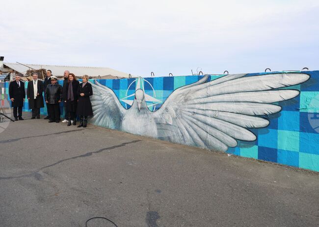 Бургас - 20 години България в НАТО - стрийт арт проект  