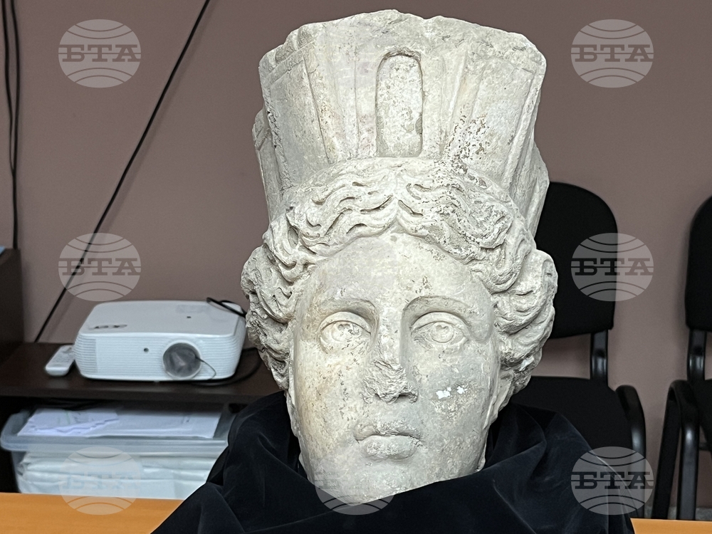 Head of Marble Statue of Goddess Tyche Unearthed in Plovdiv, Proclaimed a “Phenomenal Find”