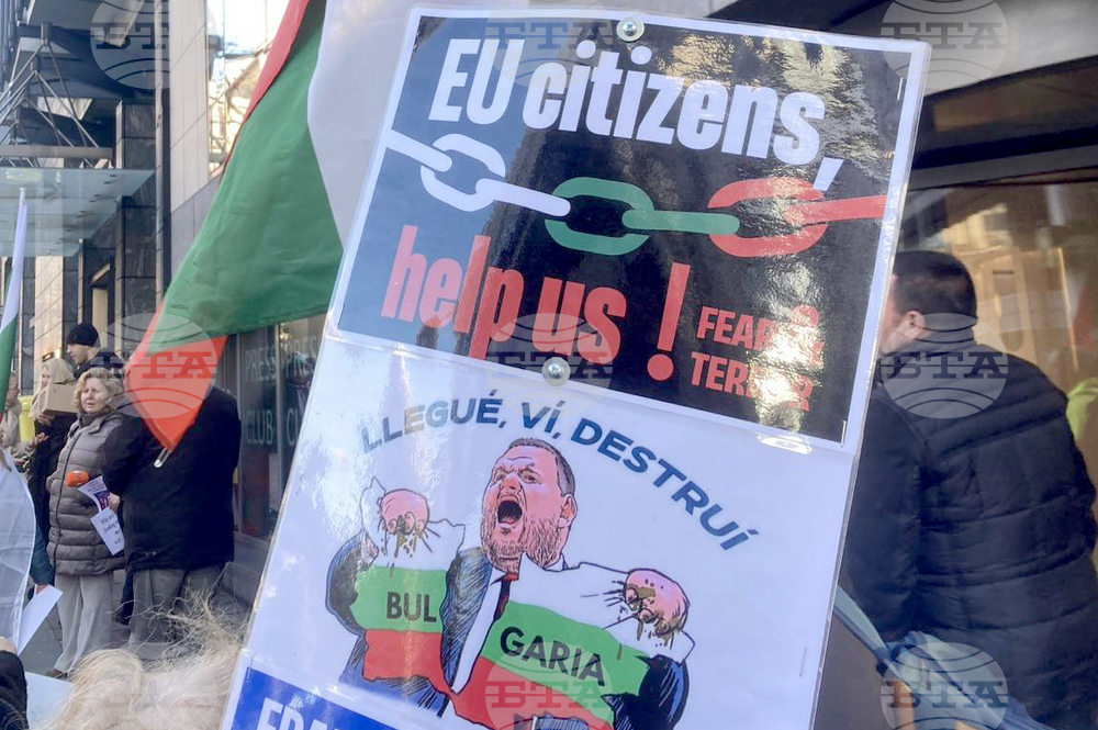 Bulgarians Rally in Brussels, Demand EU Support over Political Situation in Bulgaria