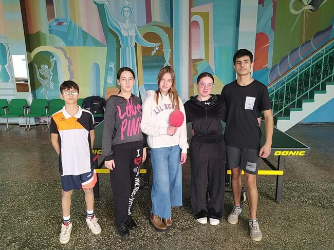 Ученици от Болградската гимназия спечелиха първо място в състезание по тенис на маса