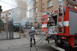 Хасково - пожар - автомобил