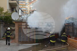 Хасково - пожар - автомобил