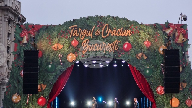 Румъния - Букурещ - Коледен базар - откриване