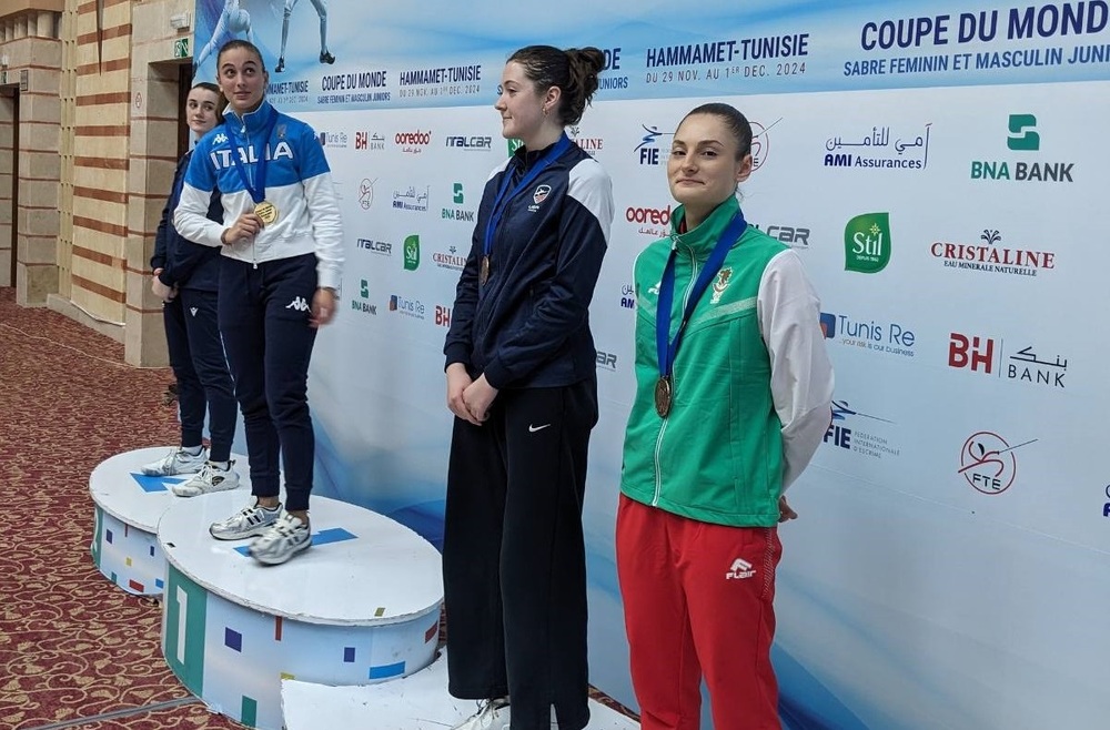 Emma Neikova Wins Bronze at Saber Junior World Cup Tunisia 2024