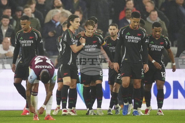 Арсенал излезе на 2-о място в английската Висша лига след победа над Уест Хям в лондонско дерби