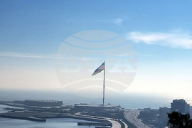 Азербайджан - Баку - Национален флаг