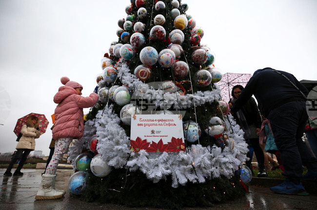 Коледна елха - деца - София