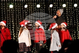 Коледна елха - светлини - запалване