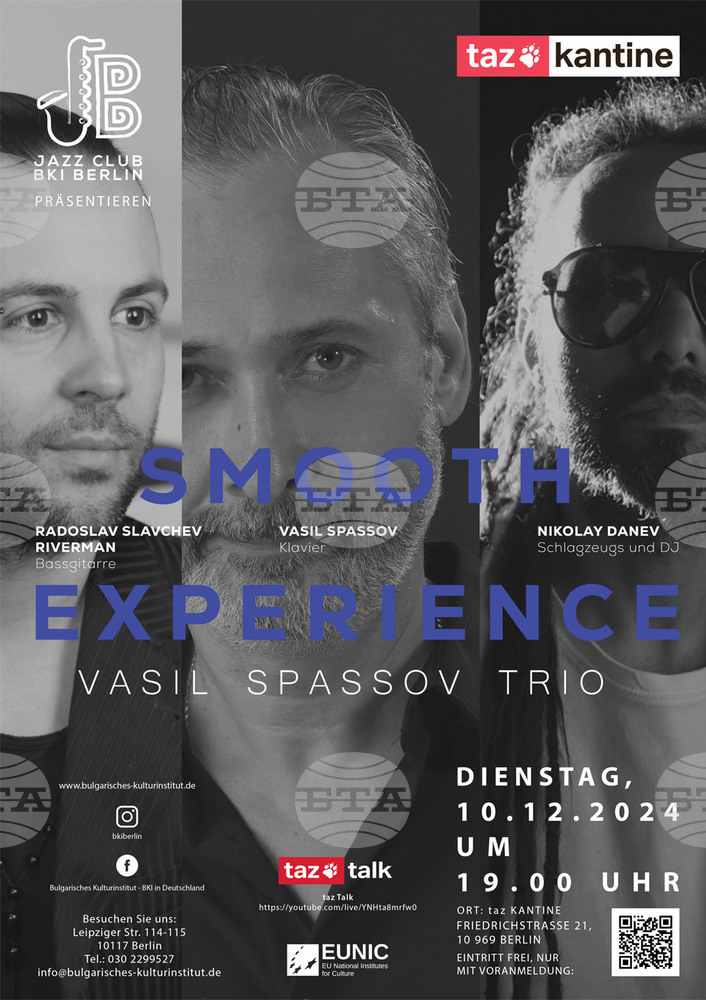 Концерт „Smooth Experience“ с музика на пианиста и композитор Васил Спасов ще се състои в Берлин
