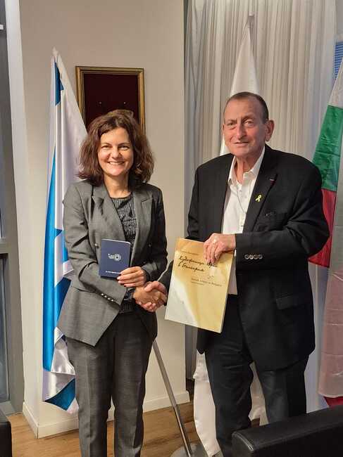 Посланик Славена Гергова Гергова се срещна с кмета на град Тел Авив - Яфо