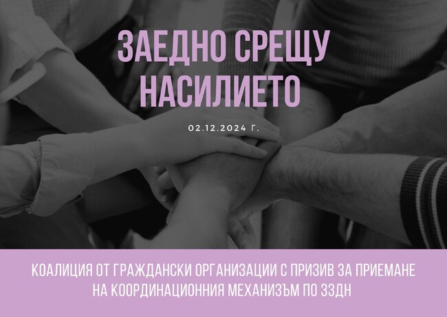 Гражданска коалиция пита Министерски съвет защо не се прилага Законът за защита от домашното насилие
