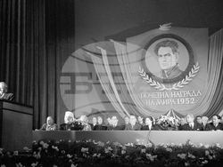 връчването на почетната награда на Световния съвет на мира