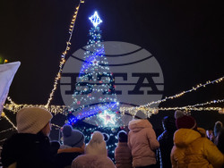 Видин - коледна елха - светлини - запалване