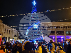 Видин - коледна елха - светлини - запалване