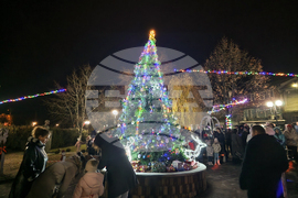 Костенец - запалване на светлините на елхата