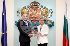 Румен Радев - спортисти - награждаване