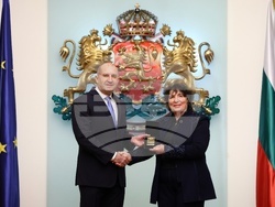 Румен Радев - спортисти - награждаване