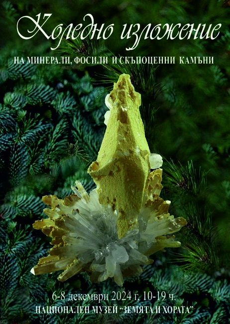 Национален музей „Земята и хората“: Коледно изложение на минерали, скъпоценни камъни и фосили