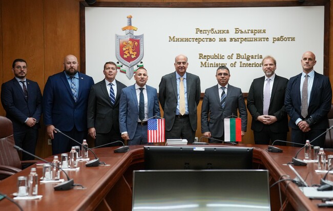 Interior Minister Atanas Ilkov Holds Working Meeting with US Ambassador Kenneth Merten